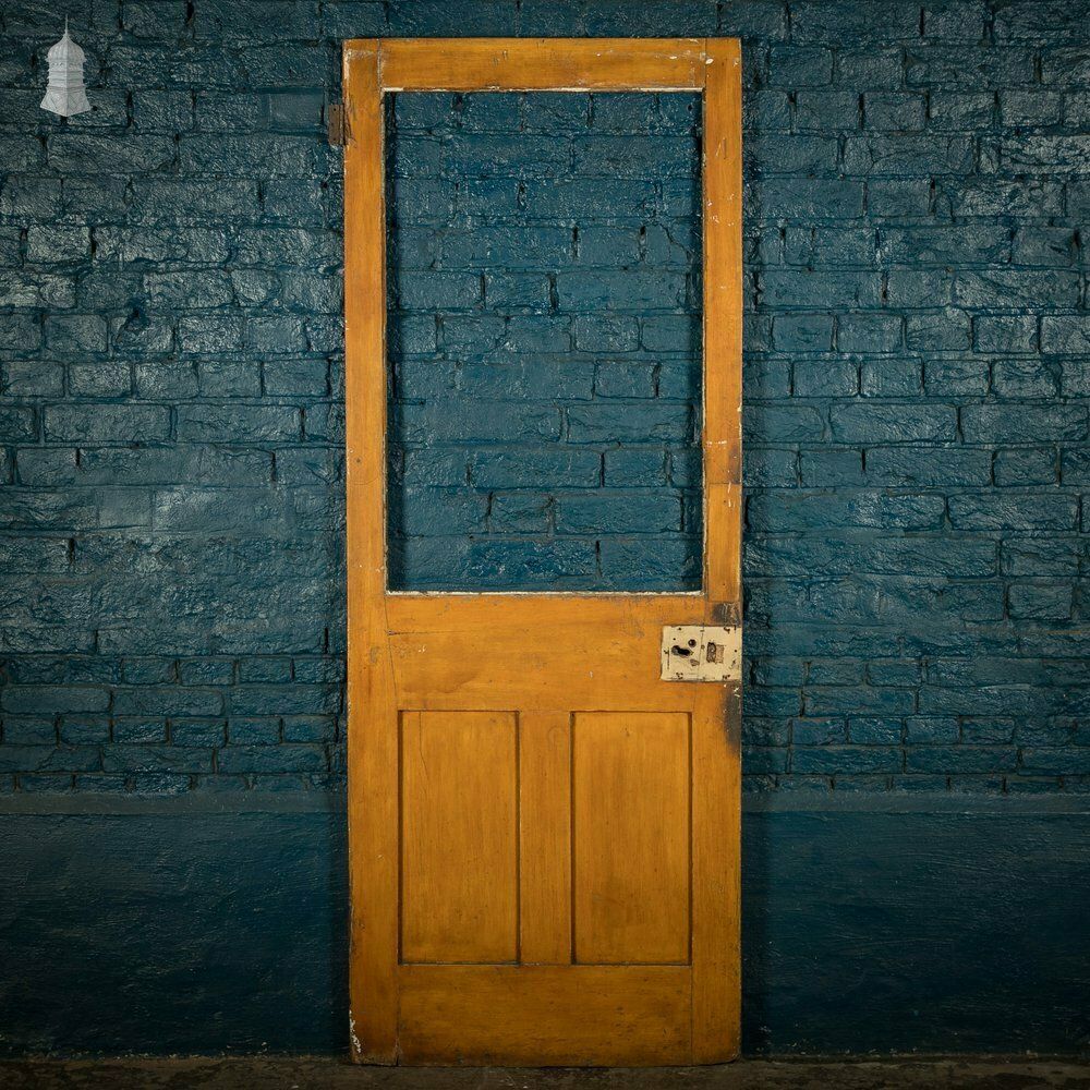 photo for sale Half Glazed Door, 3 Moulded Panel Pine