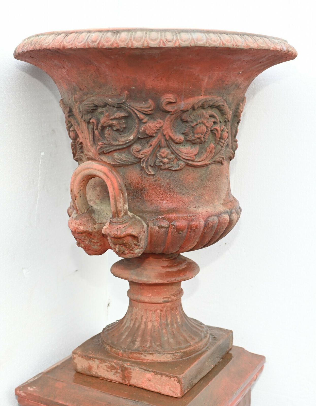 photo buy Pair Georgian Terracotta Urns   Garden Vase On Pedestal Thomas Hope