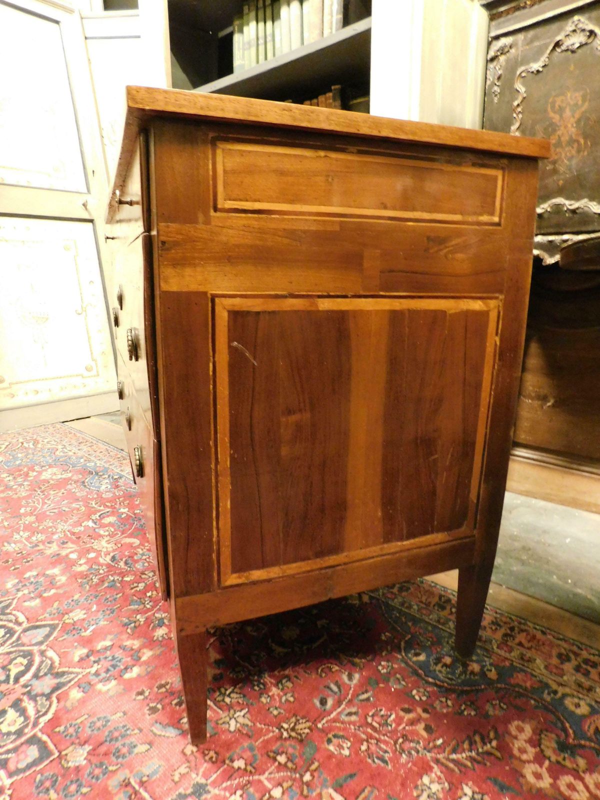 Dresser, Louis XVI Chest Of Drawers, Veneered And Inlaid, Genoa (Italy) photo buy