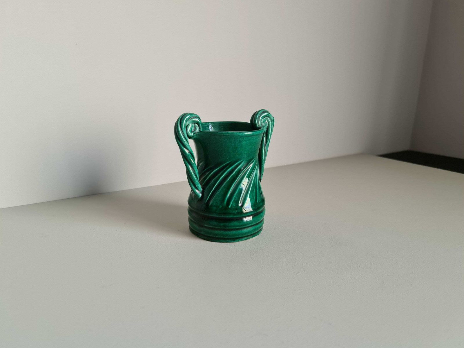 Vase Signed Vallauris Antique Style 1960 / French Ceramic / French Riviera / Artisanal Work / France / 20th Century photo buy