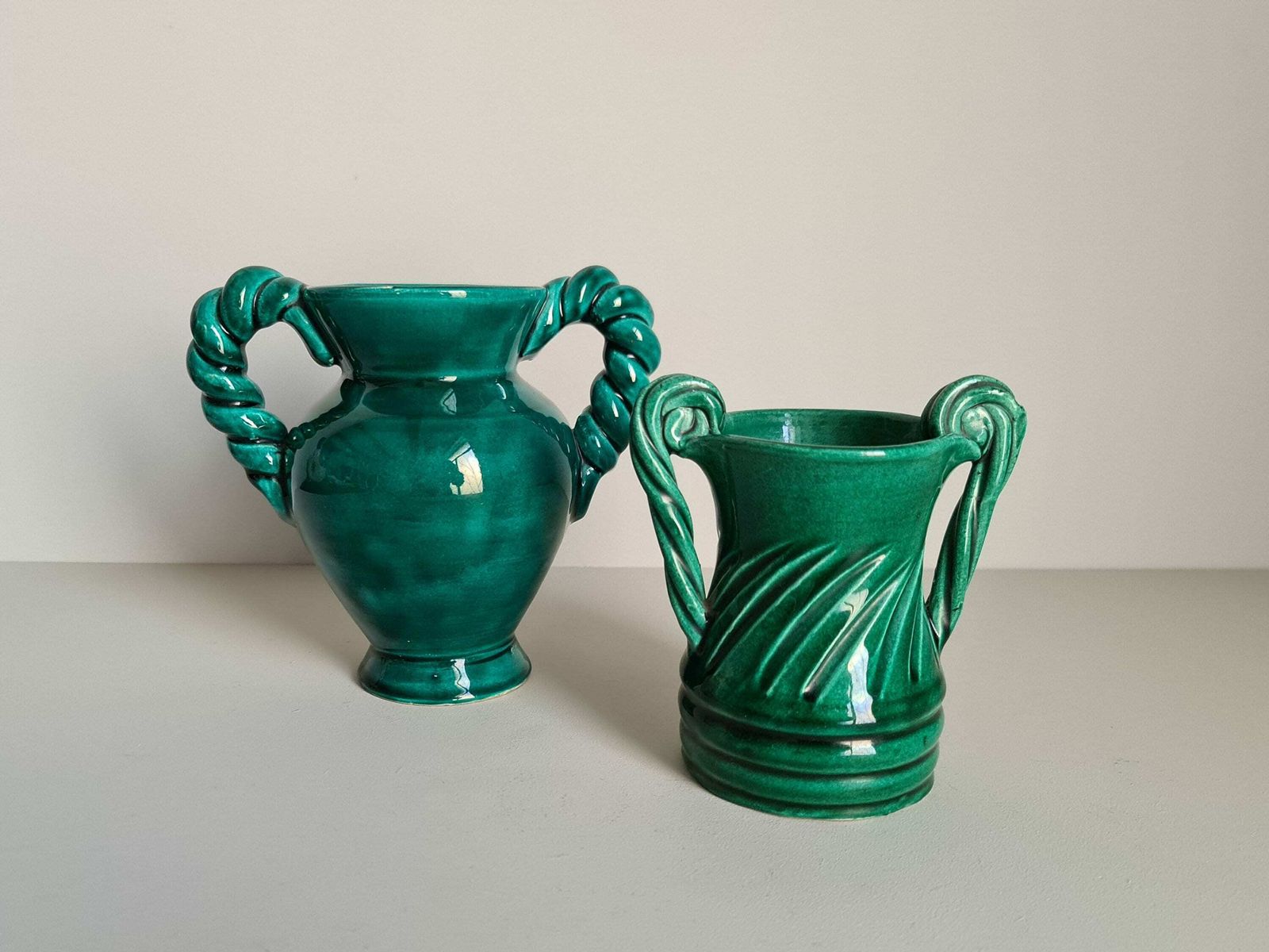 photo for sale Vase Signed Vallauris Antique Style 1960 / French Ceramic / French Riviera / Artisanal Work / France / 20th Century