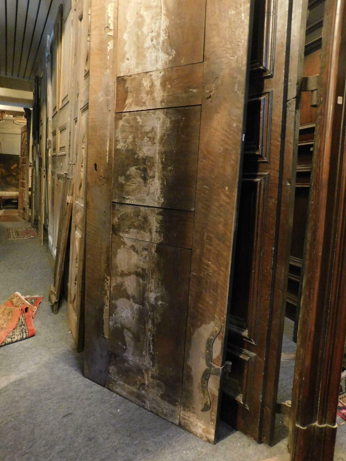 photo furniture N.4 Atique Walnut Doors, Richly Hand Carved, Italy