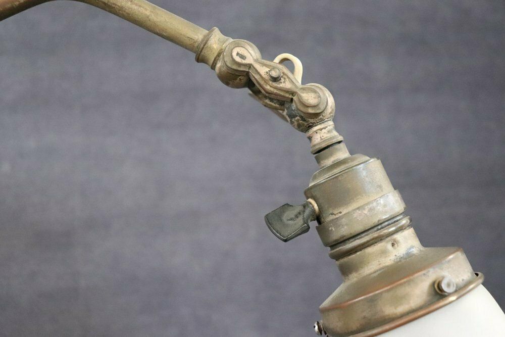 Vintage Brass And Glass Table Lamp, 1930s photo buy