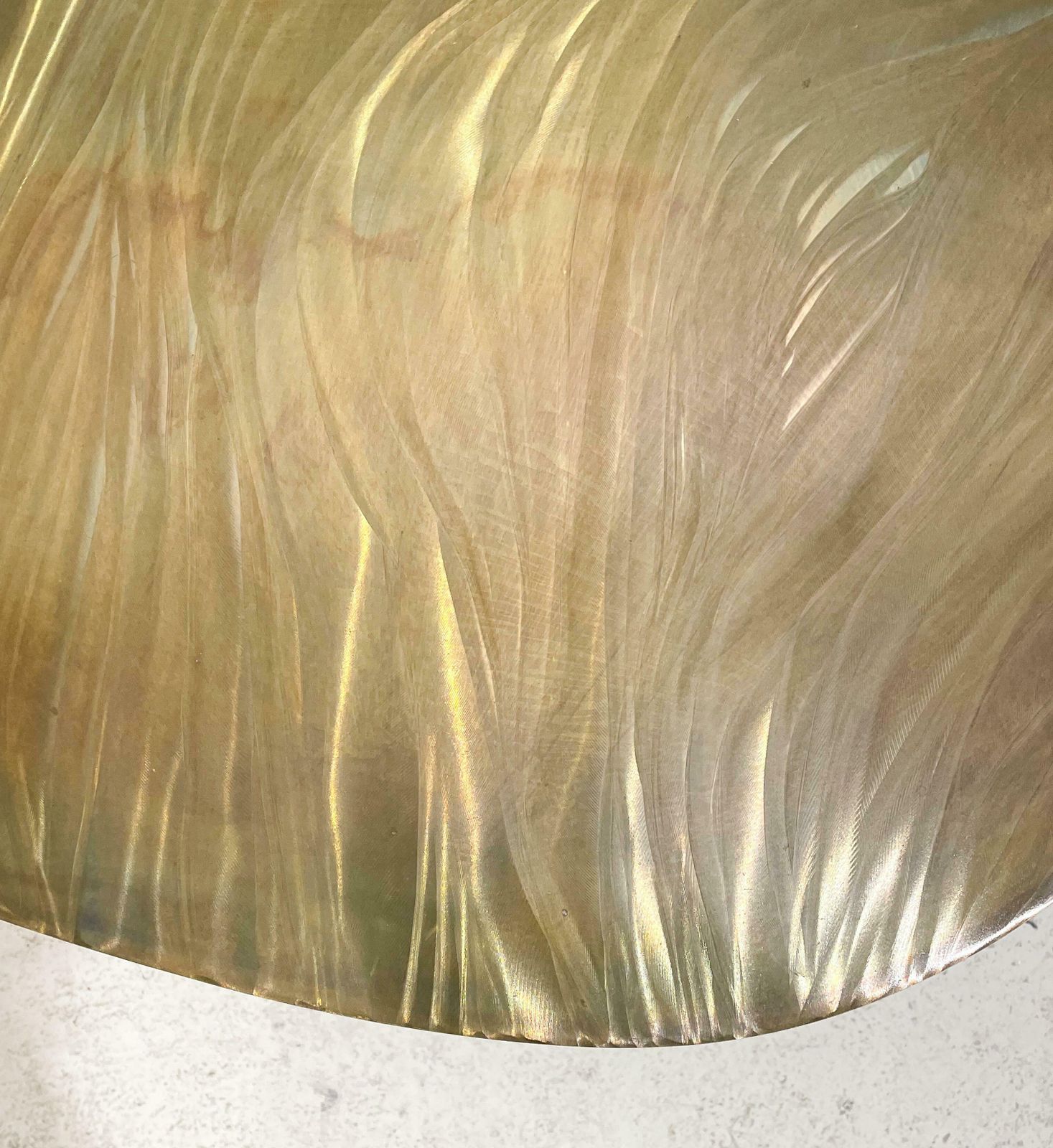 Mid Century Brass Coffee Table By Christian Krekels, Belgium, 1970s photo for sale
