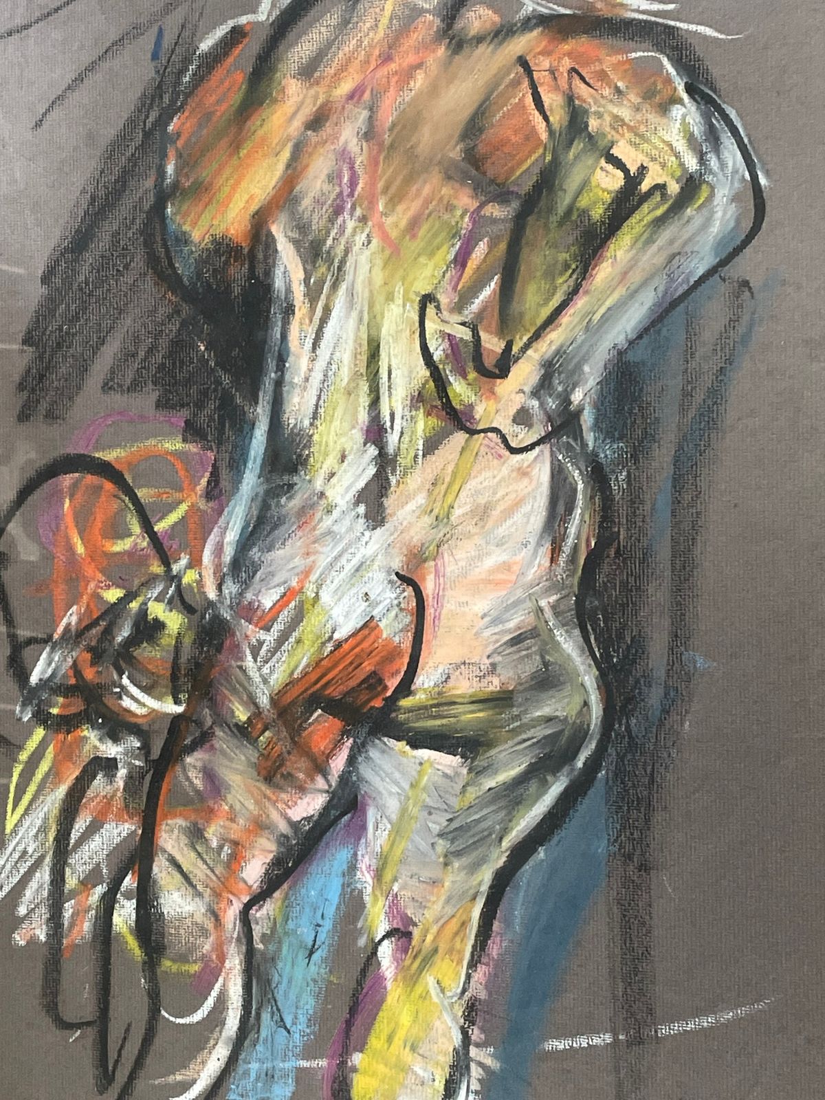 Philip Pank (British, 1933  1991), Oil Pastel On Paper, 'No. 452, Anna Louise' photo for sale