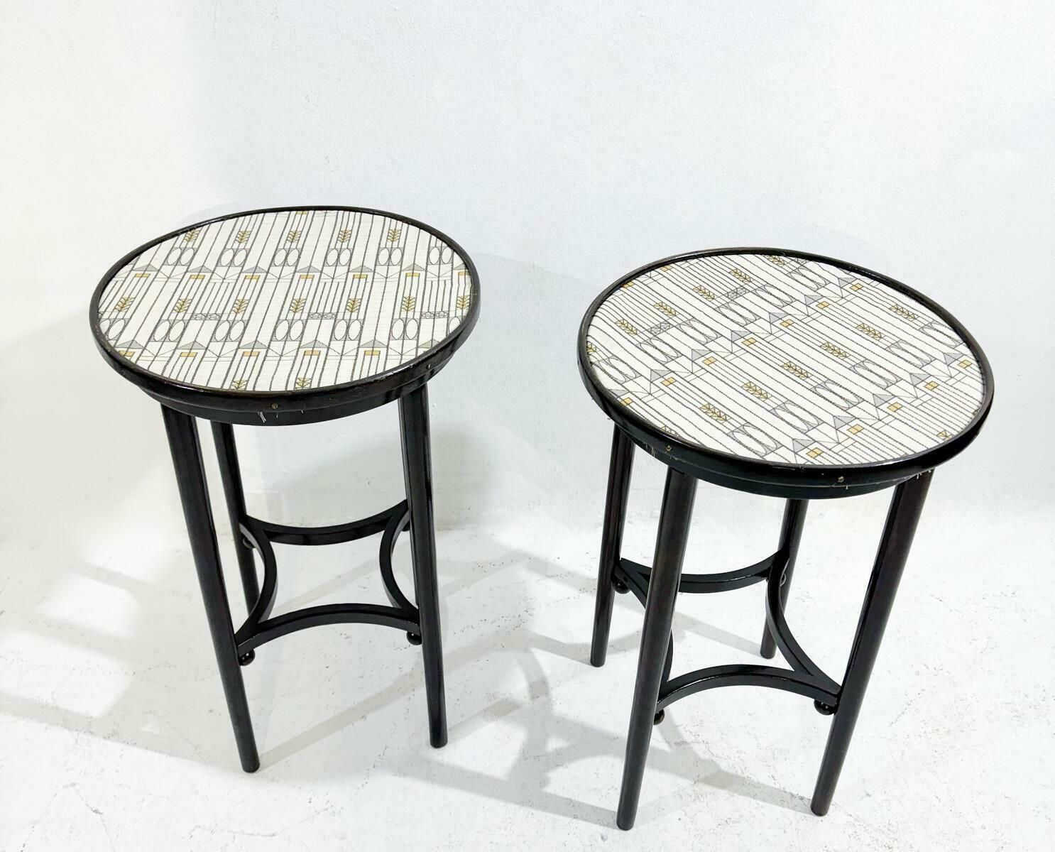 Pair Of Gueridons Thonet In The Style Of Josef Hoffmann photo Furniture