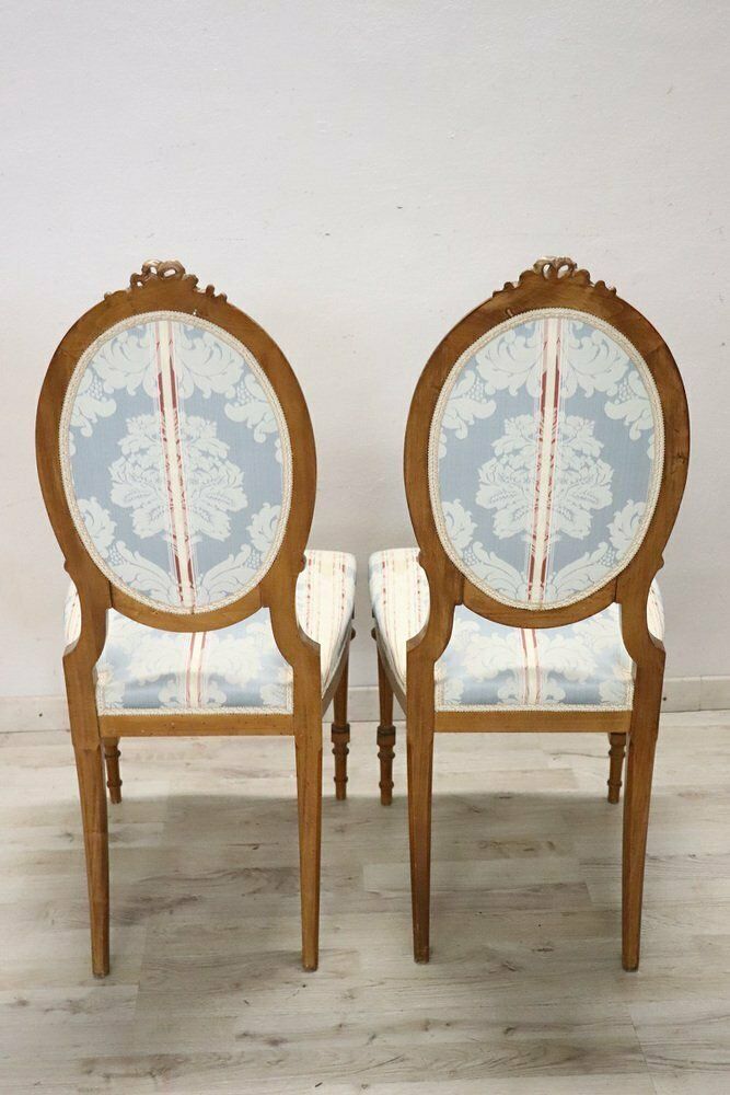 Early 20th Century Carved Beech Wood Chairs, Set Of 2 photo Furniture
