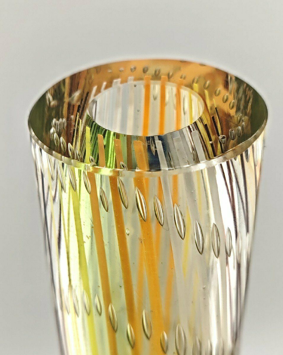 Vase soliflore en verre de Murano, années 1970 photo Décoration