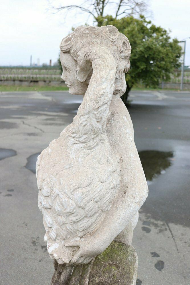 Early 20th Century Leda And The Swan Garden Statue photo furniture