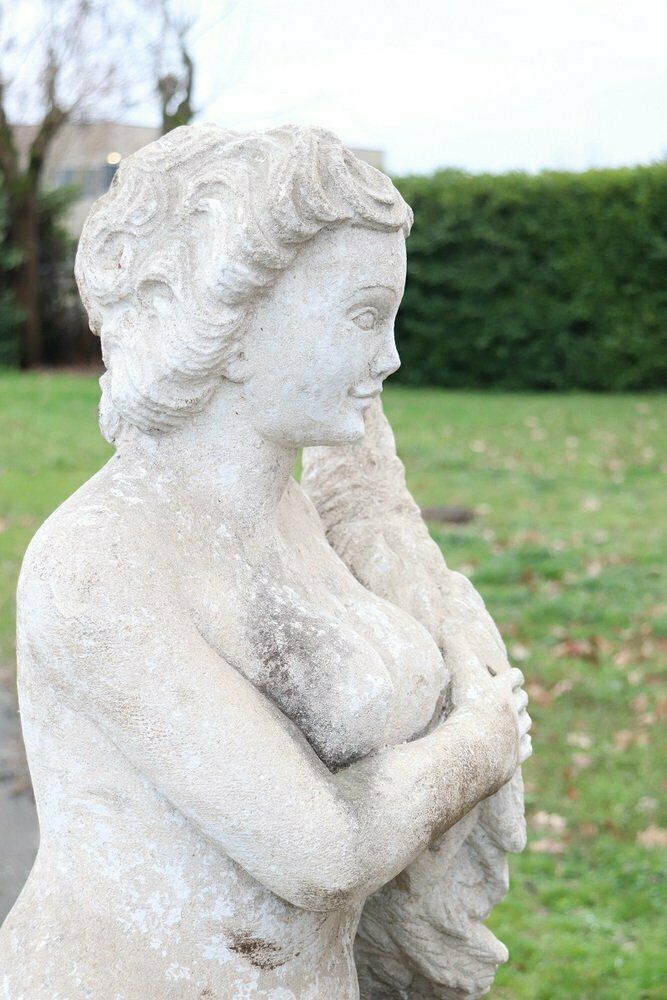 Early 20th Century Leda And The Swan Garden Statue photo vinterior