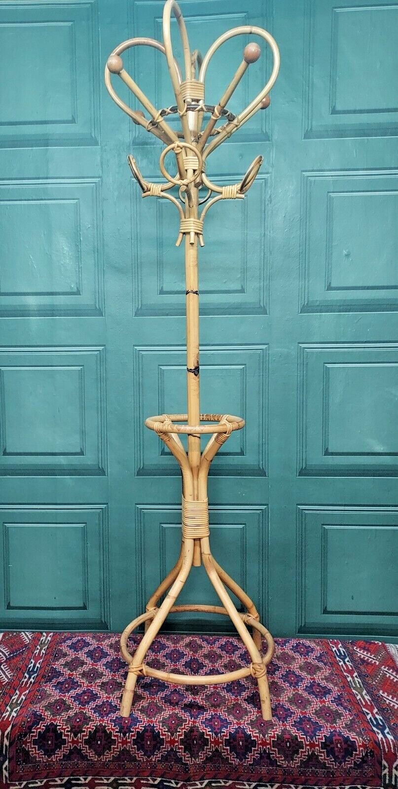 Vintage  Bamboo Coat Stand 1960's