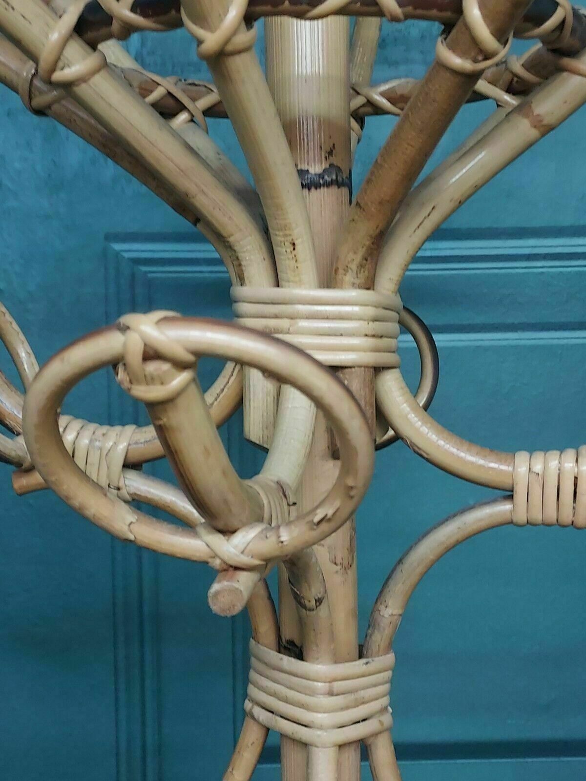 photo vintage Vintage  Bamboo Coat Stand 1960's