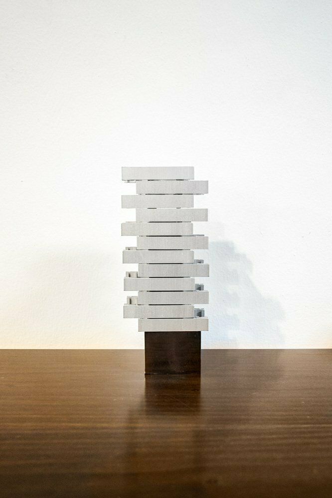 Stiel 4 Kinetische Mobiel Sculptuur Van Paolo Tilche En Otto Monestier Voor Arform, Jaren 1970