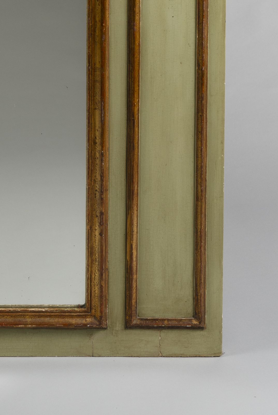 Large 19th Century French Painted And Gilt Trumeau Overmantle Mirror photo buy