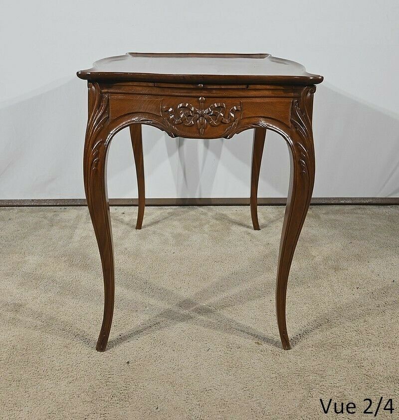 photo buy Small Cabaret Table In Mahogany, Louis XV Style, Napoleon III Period – Mid 19th Century