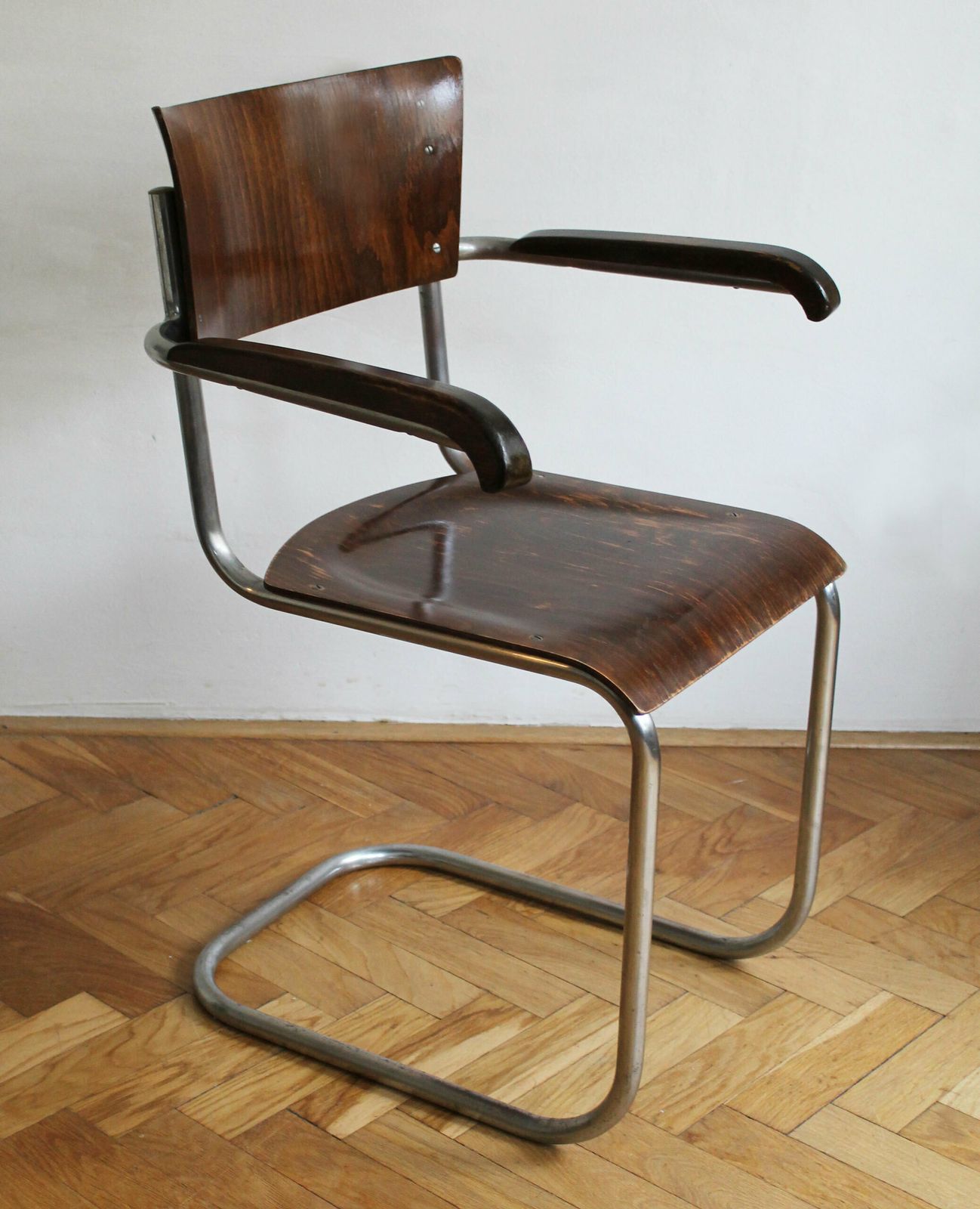 Modernist Cantilever Armchair By Anton Lorenz photo for sale