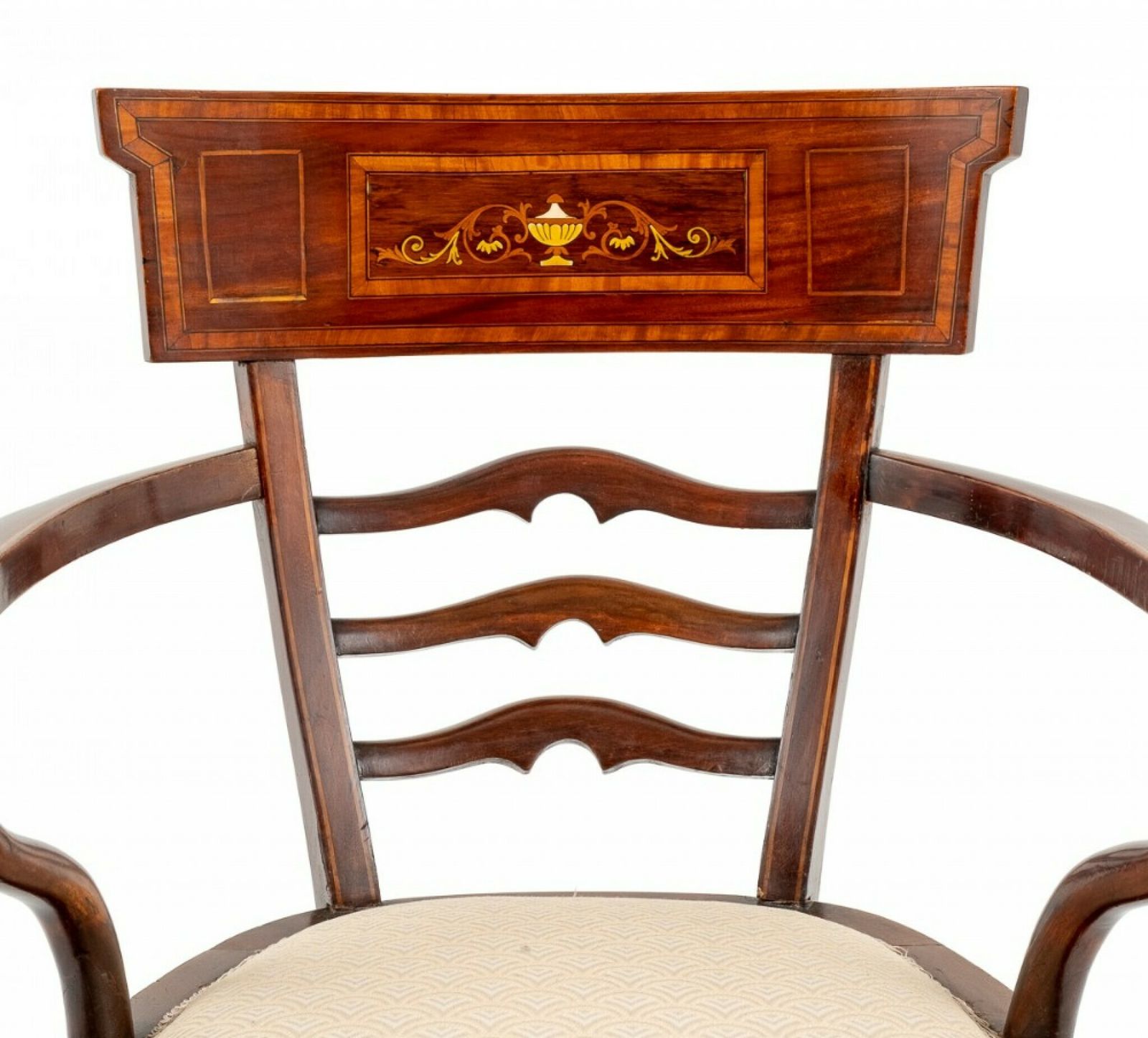 Sheraton Arm Chair Revival 1890 Mahogany photo 745.0