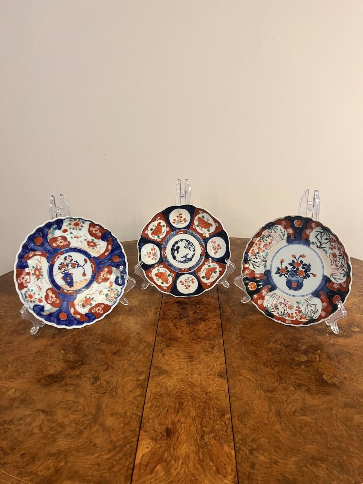 Quality Collection Of Five Antique Japanese Imari Plates photo for sale