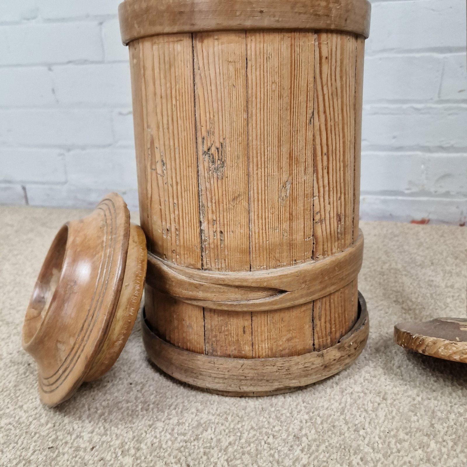 19th Century Victorian Continental Plunger Butter Churn photo Home Decor