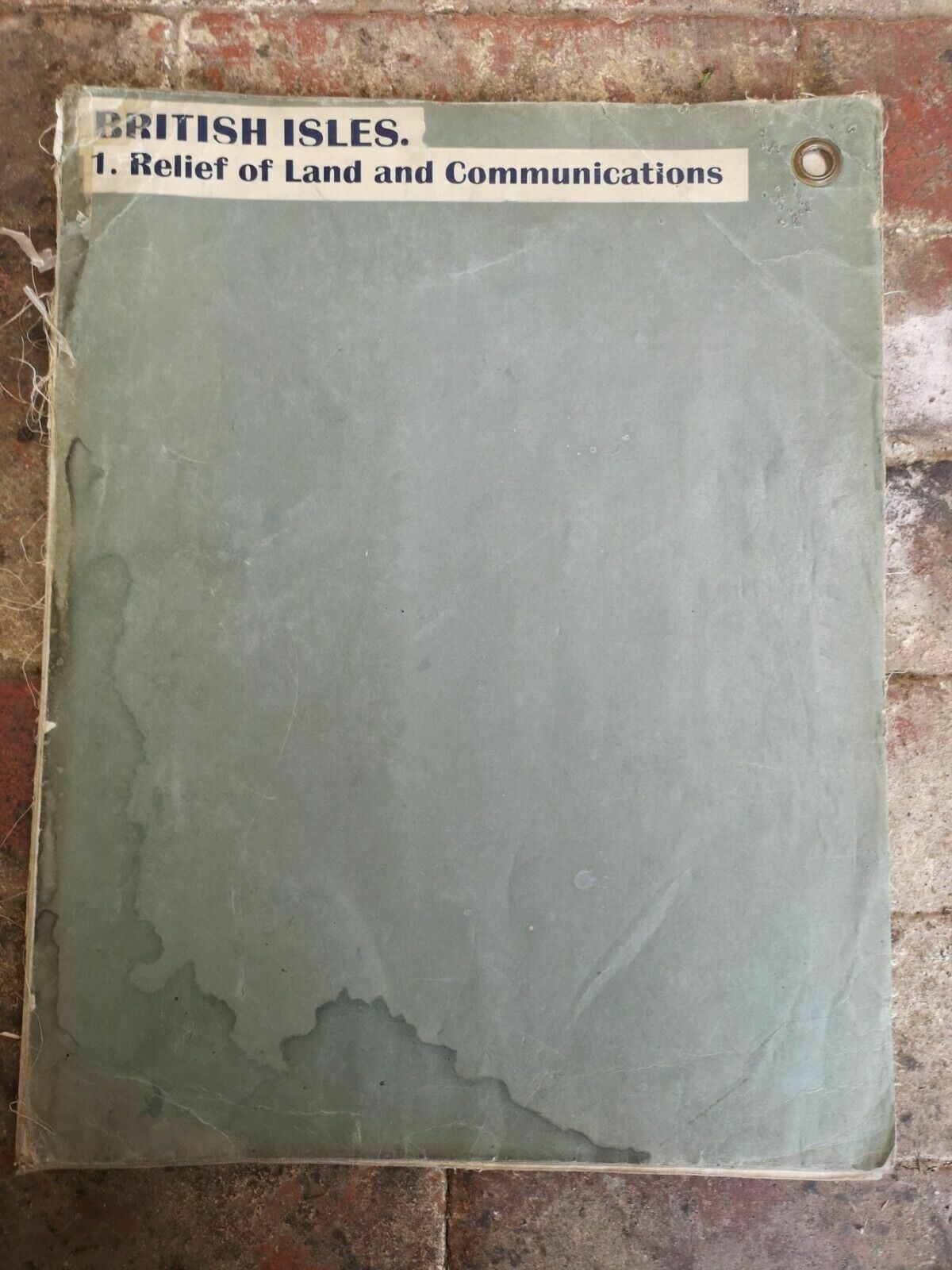 George Philip & Son Ltd, British Isles Land Relief And Communications Map photo for sale