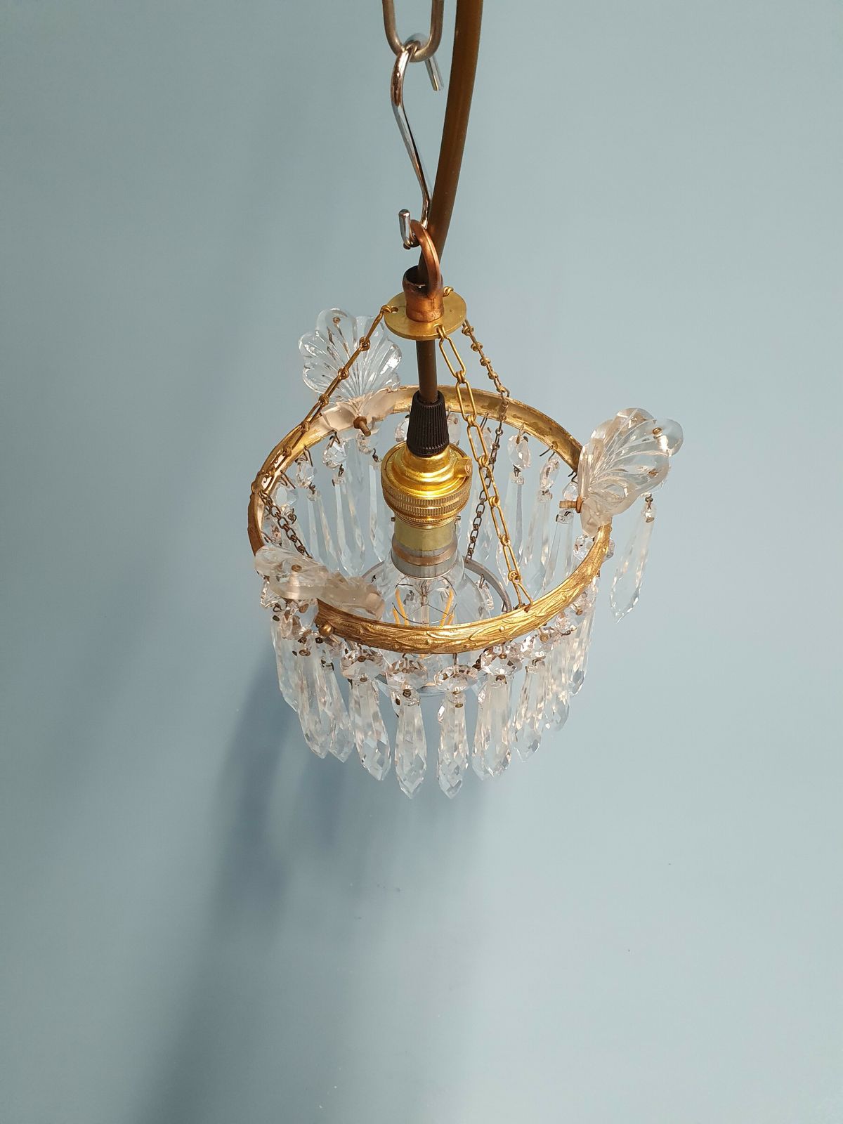 Home / Early 20th Century Spike Chandelier 8" Early 20th Century Spike Chandelier 8" photo for sale