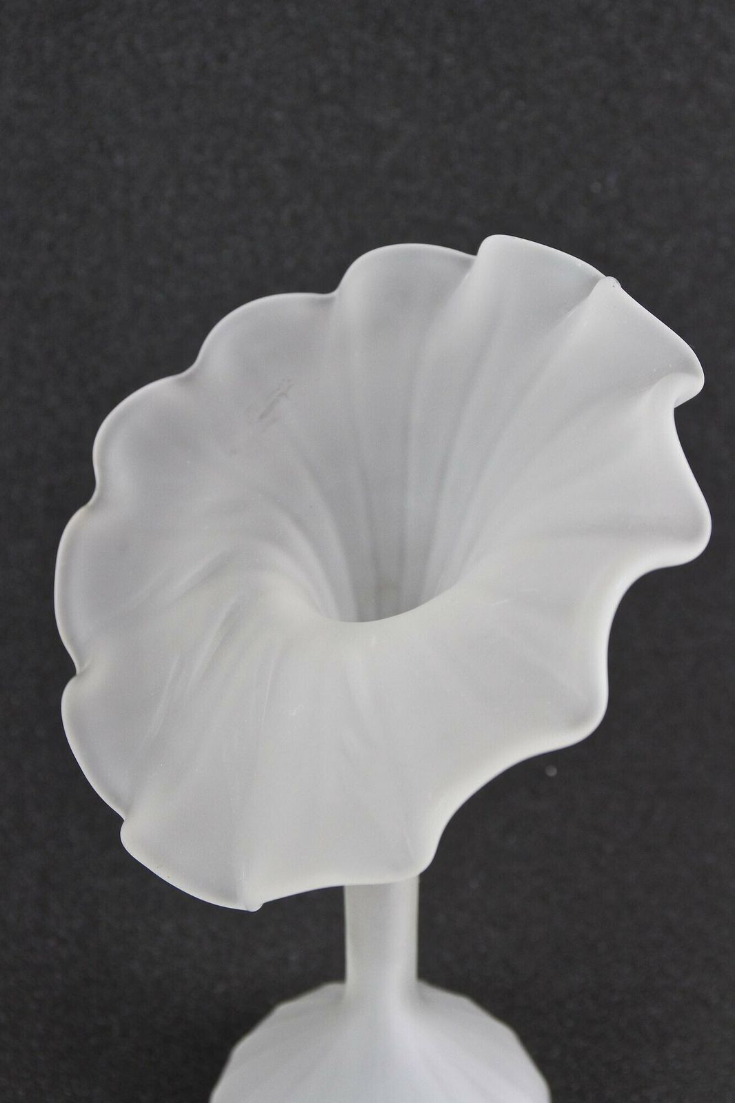 Mid Century Jack In The Pulpit Glass Vase, France Circa 1960 photo buy