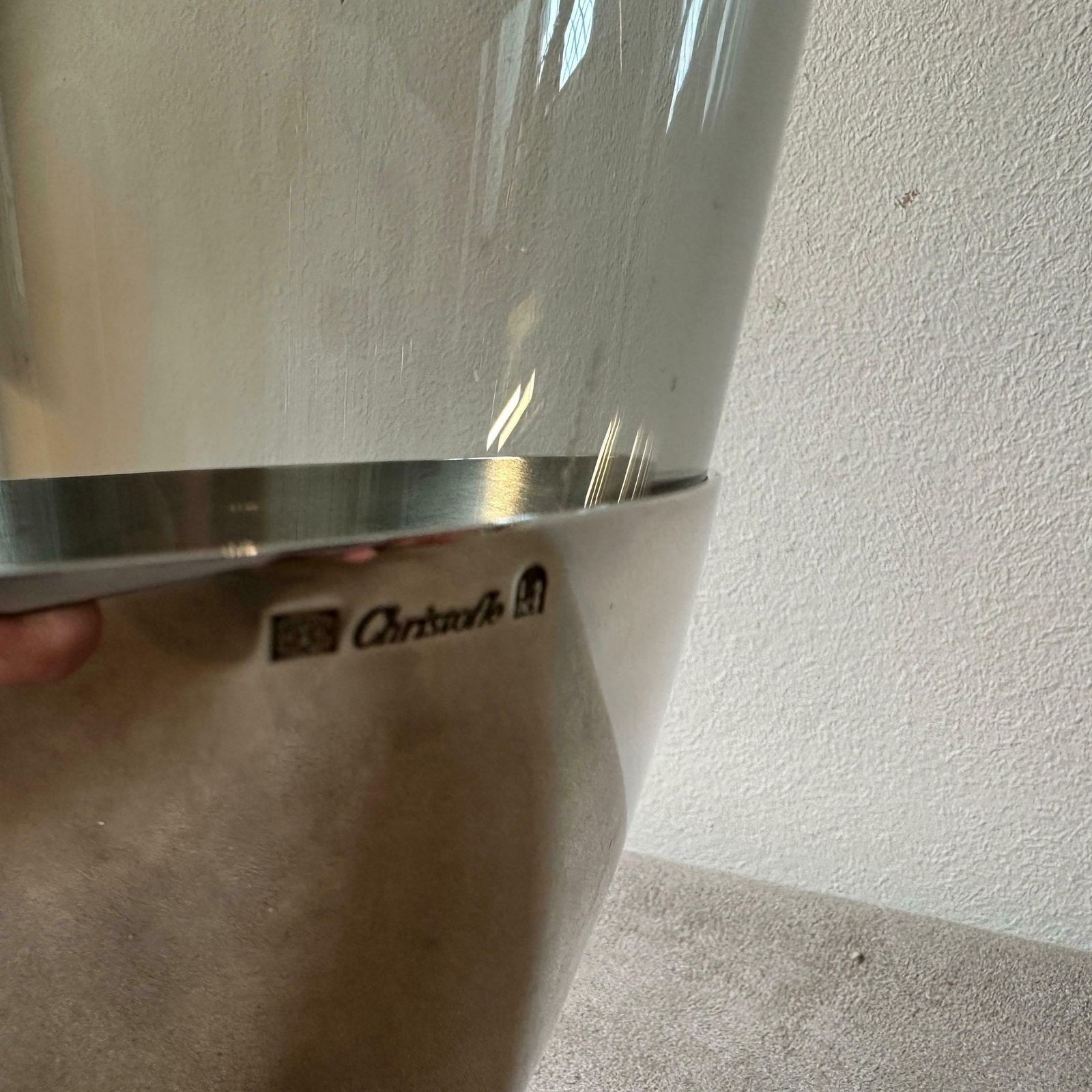 1990s Space Age Silver Plated Atomes Vase By Richard Hutten For Christofle photo buy
