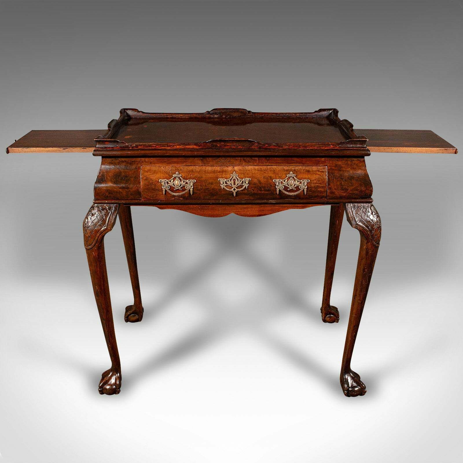 Antique Silver Display Table, English, Walnut, Georgian Revival, Late Victorian photo for sale
