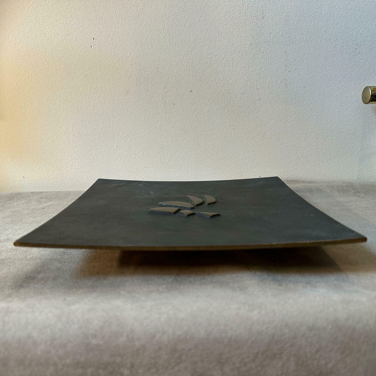 1970s Modernist Sculptural Bronze Centerpiece By Esa Fedrigolli For Esart photo for sale