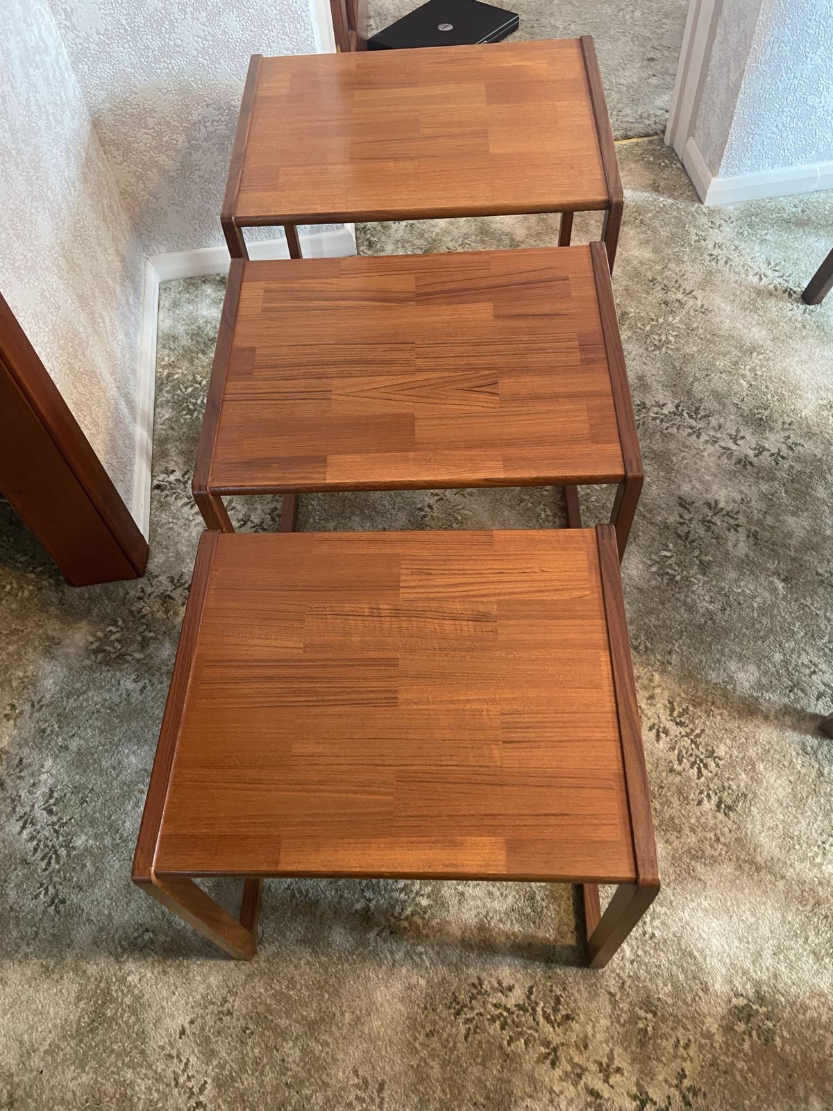 G Plan Parguetry Top Nested Tables