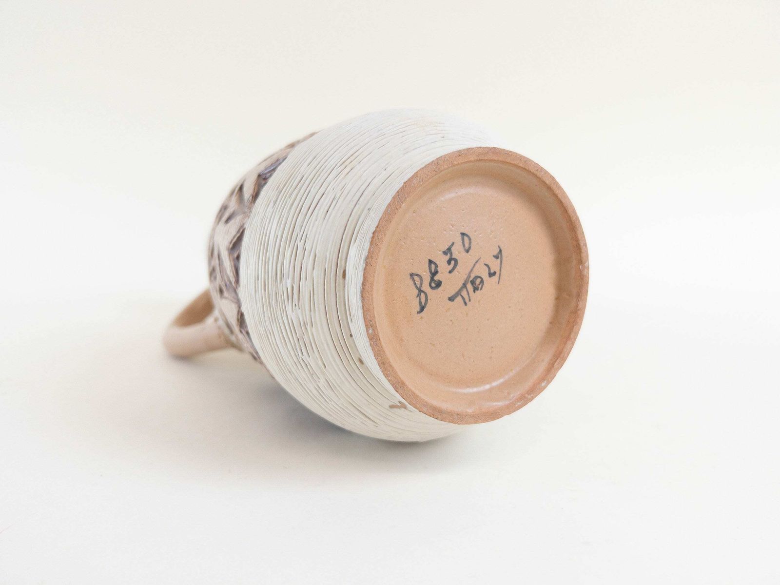 photo furniture Italian Ceramic Vase By Fratelli Fanciullacci   Cream Brown Toned Vintage Vase