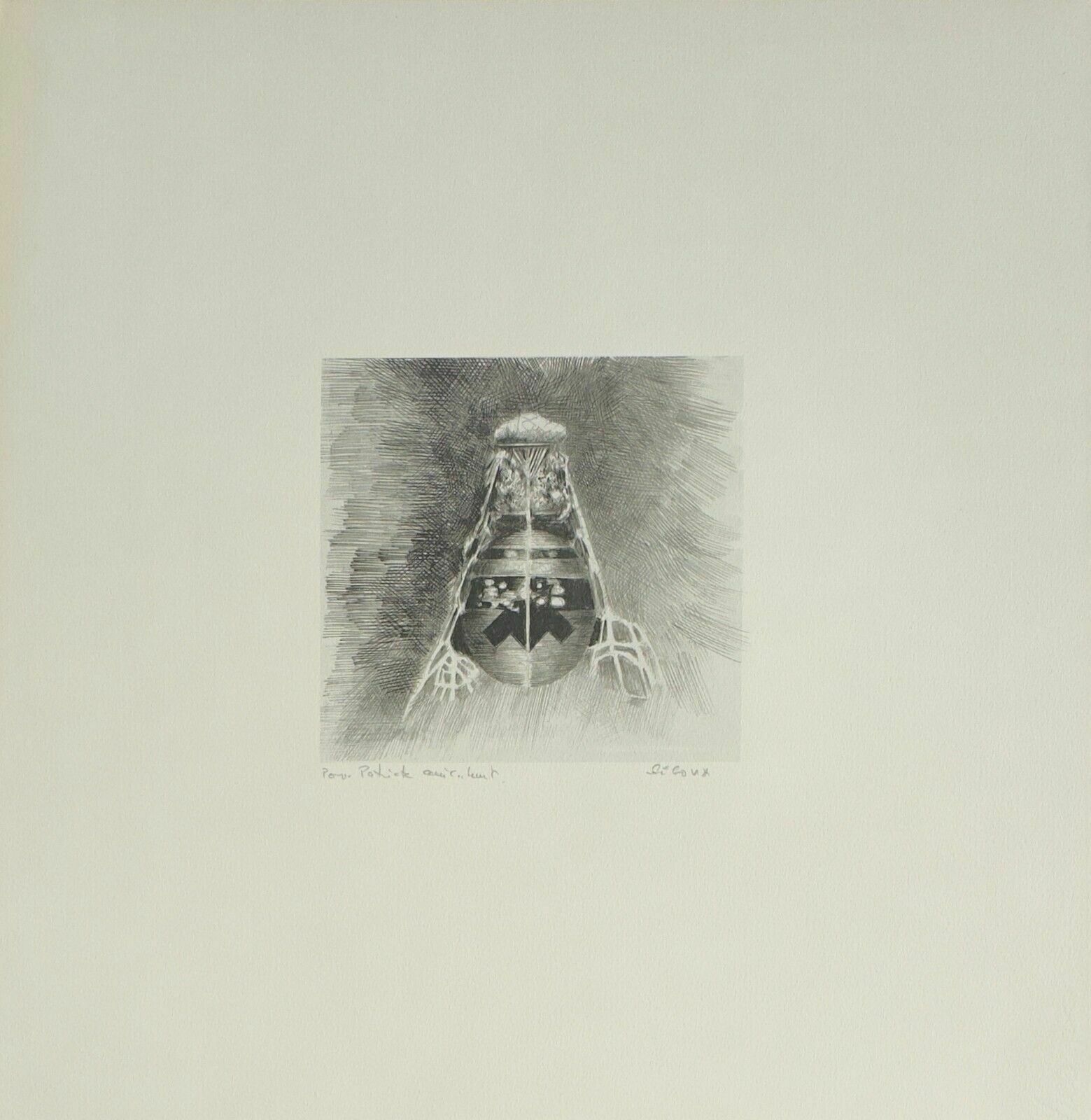Andres Segovia   Lithograph Signed Litografia Firmada La Mouche Mosca