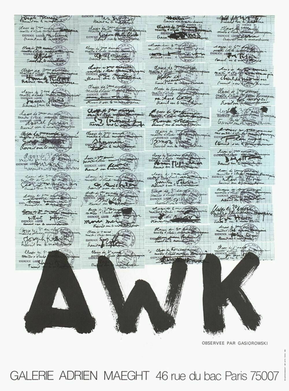 Gérard Gasiorowski   Lithographic Poster Poster In Lithograph Expo 1982