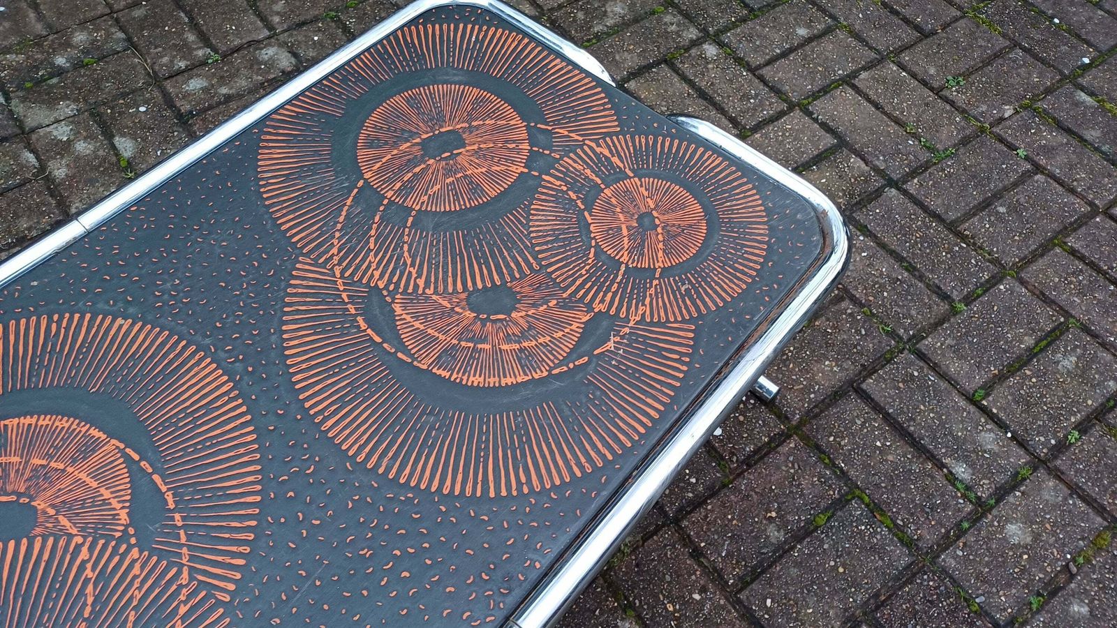 Wow! Zany Superb Vintage Retro 70's Chrome Coffee Table. photo furniture