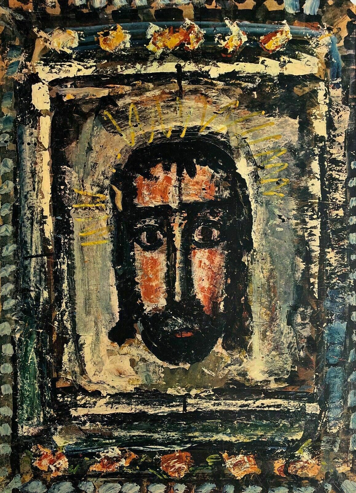 Georges Rouault The Holy Face Beautiful Quality Reproduction Draeger 1950s