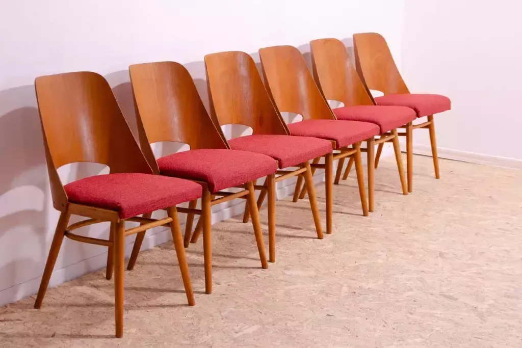 Mid Century Dining Chairs By Radomír Hofman, 1960´S, Set Of 6 photo for sale