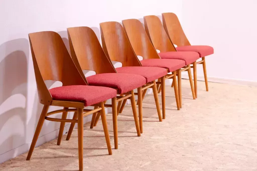 Mid Century Dining Chairs By Radomír Hofman, 1960´S, Set Of 6 photo Furniture