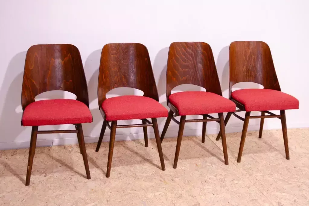 Mid Century Dining Chairs By Radomír Hofman, 1960´S, Set Of 4 photo furniture