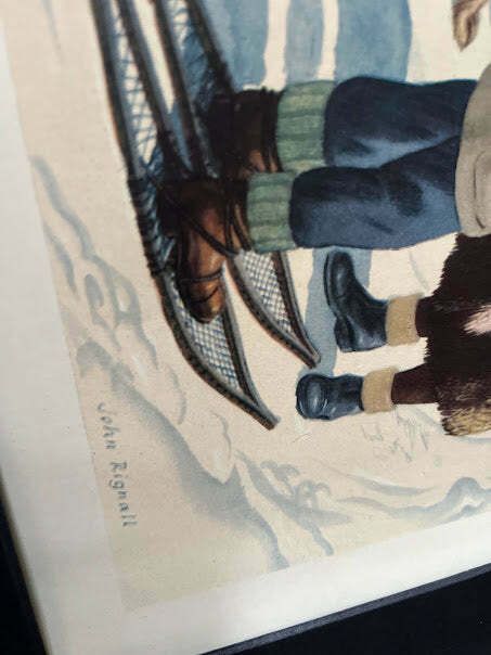 Vintage 1950s School Poster   'Fur Trading In Hudson Bay   John Rignall photo for sale
