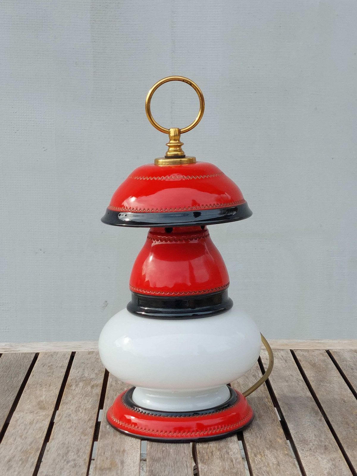 Retro Table Lamp / Space Age Table Lamp / Pop Art Table Lamp /Mid Century Table Lamp / Retro Glass Table Lamp / Ex Yogoslavia / 70's photo buy