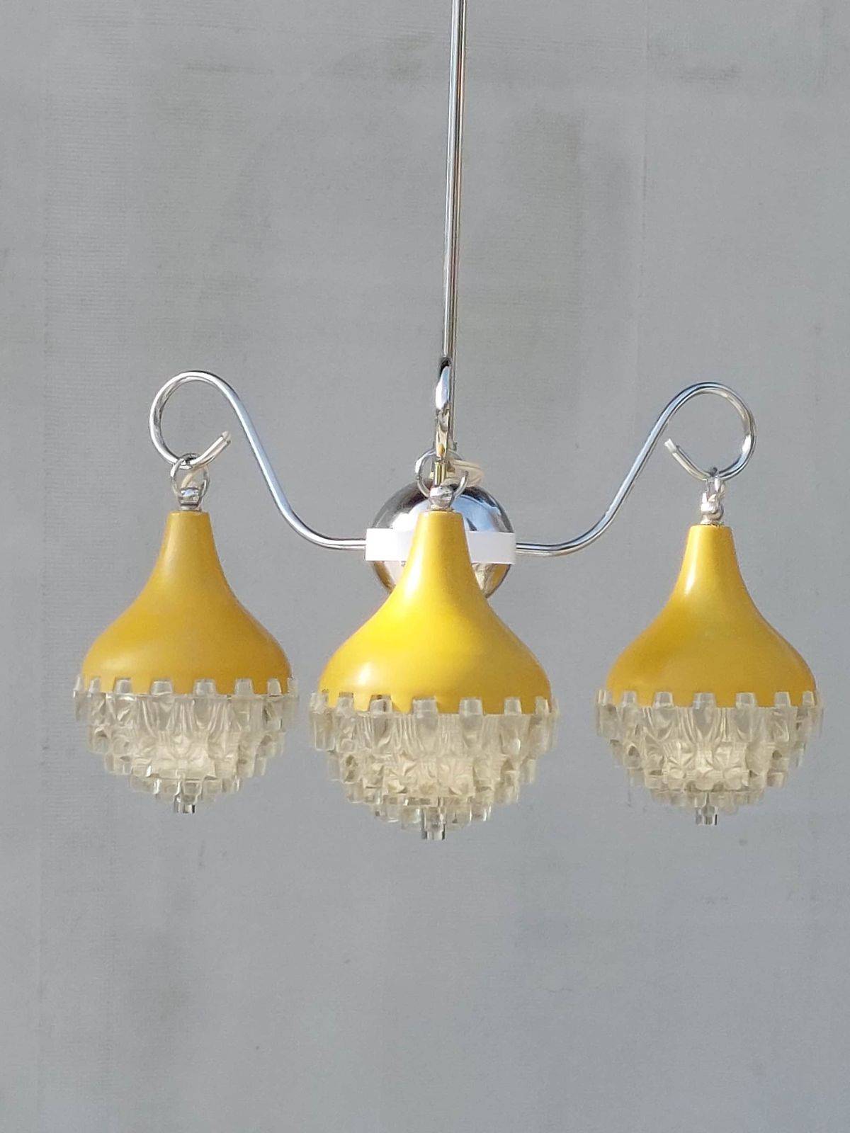 Retro Pendant Lamp /Retro Ceiling Light/Space Age Pendant Lamp/Space Age Chandelier/Mcm Pendant Lamp/Vintage Chandelier/Pineapple Shape/70's