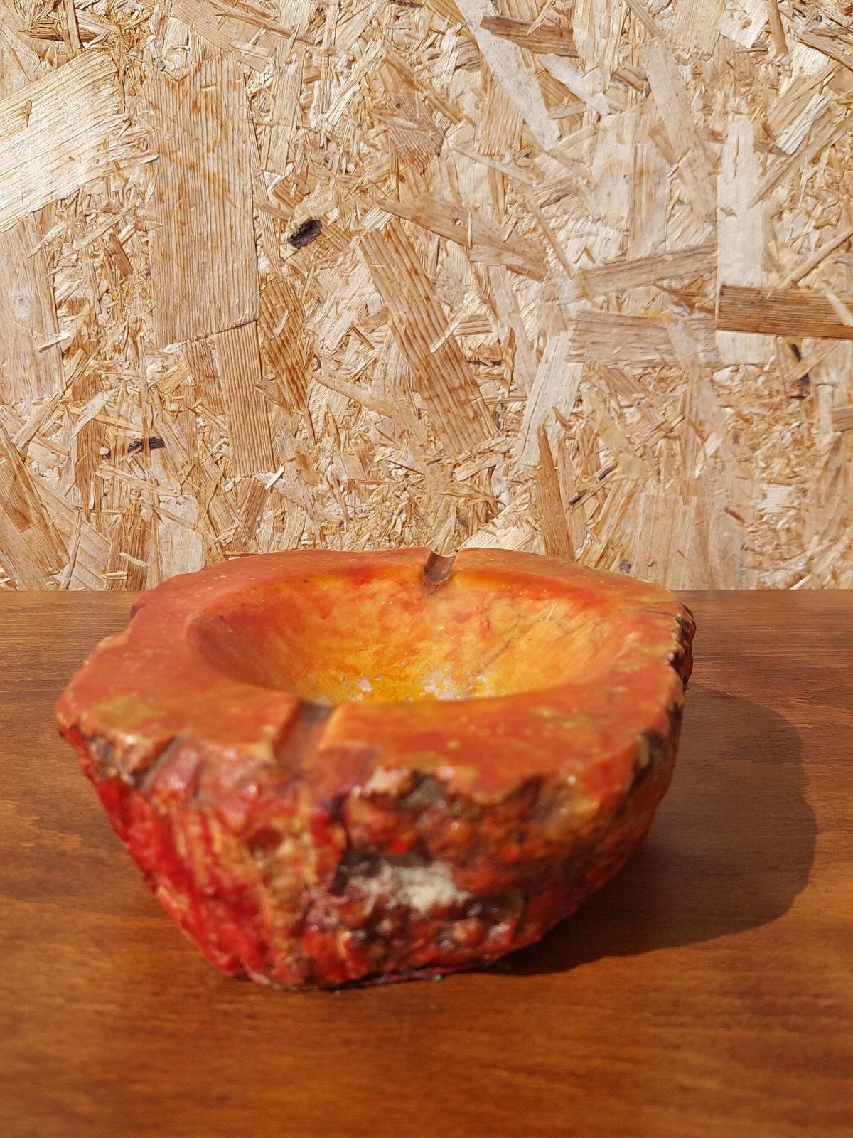 Vintage Alabaster Ashtray / Unique Alabaster Ashtray / Retro Ashtray / Mcm Alabaster Ashtray /Made In Italy / 70's photo for sale