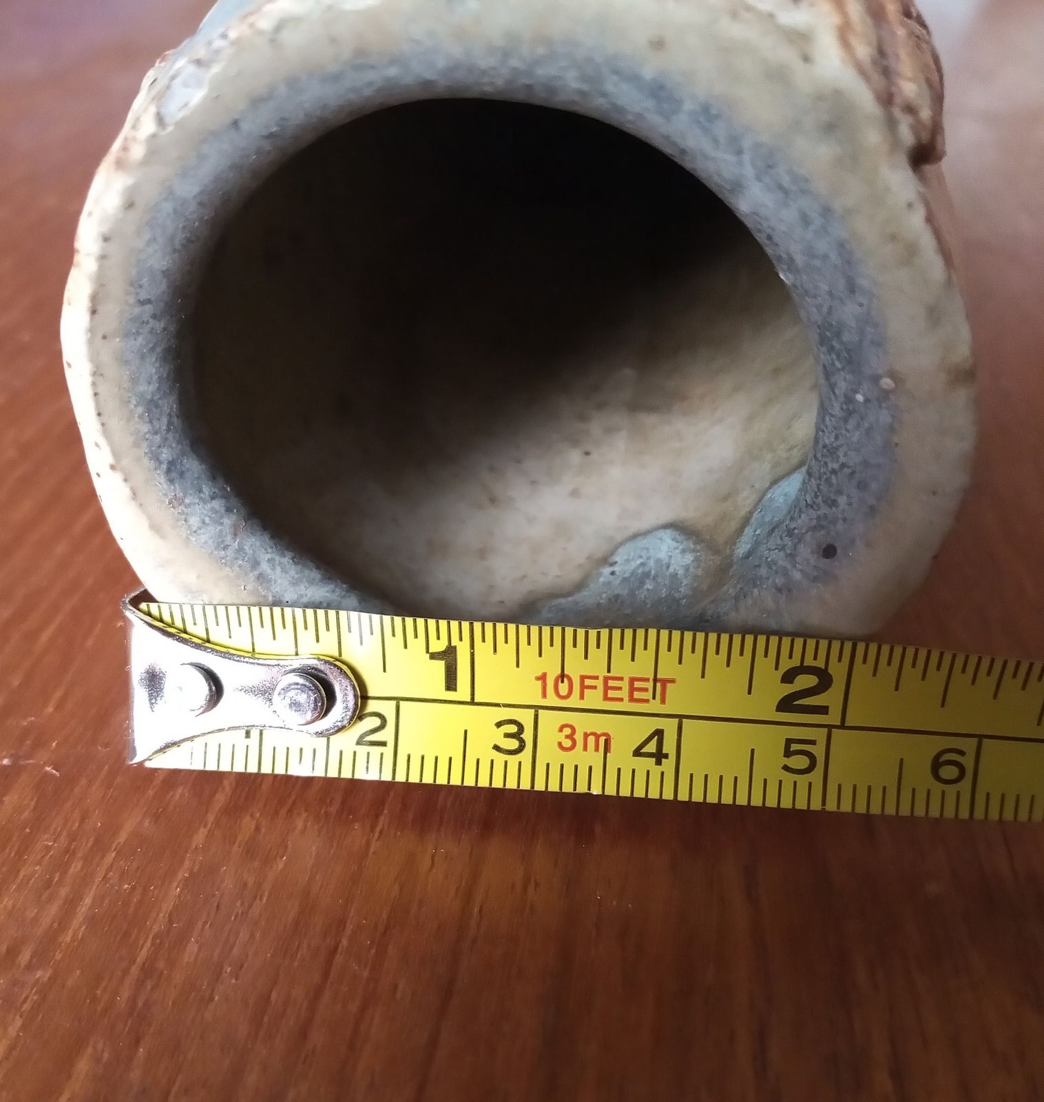 photo furniture 1960s Brutalist Cylindrical Vase By Bernard Rooke