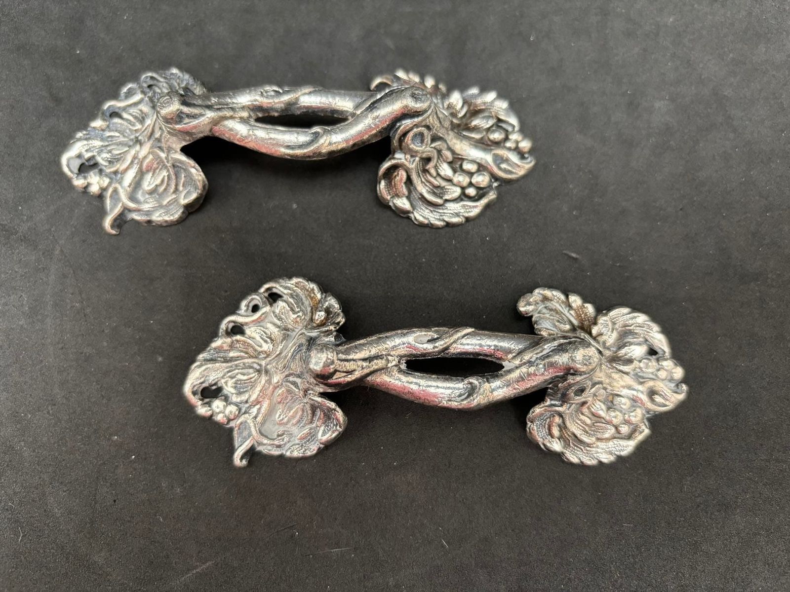 Knife Rests For Table Cutlery Holders Antique French Silver Plated Metal Dinner Table Holiday Elegant Set Of 2 Gift For Couple photo vinterior