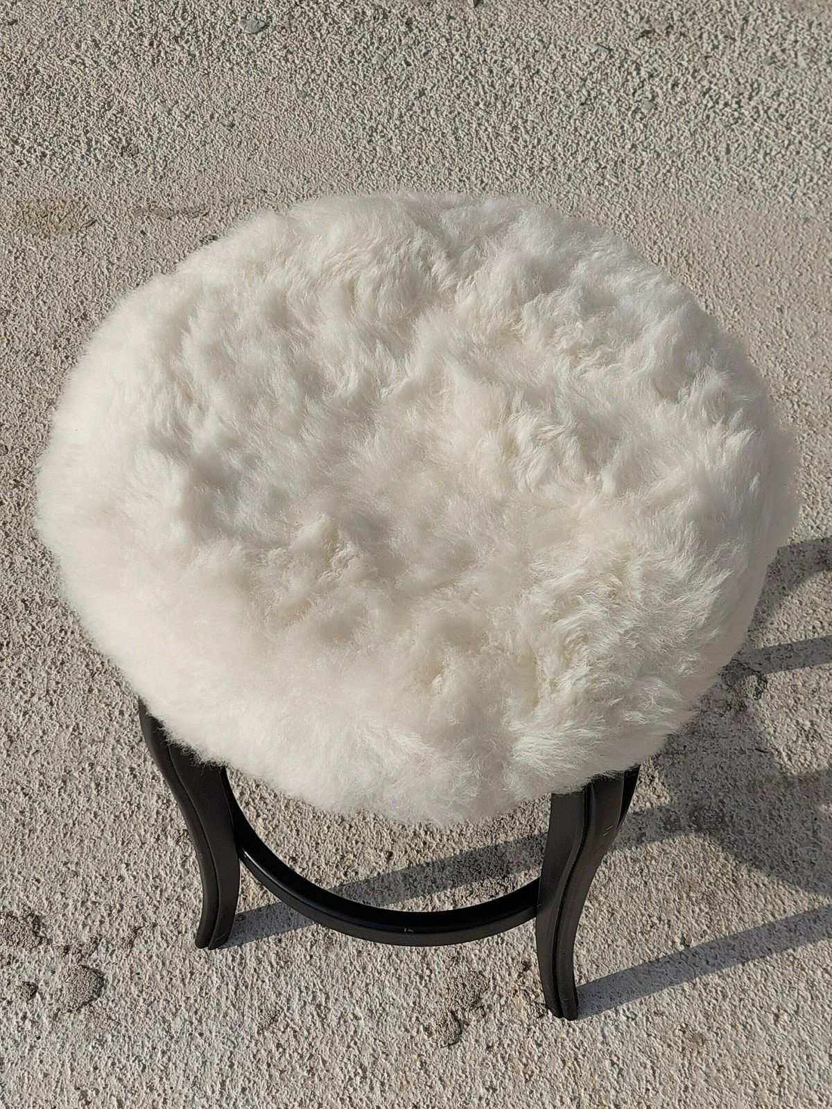 photo furniture Thonet Style Stool /Thonet Style Sheepskin Chair /Mcm Stool Sheepskin Stool/ Unique Stool,Chair / Sheepskin Stool/Mcm Home/Mcm Interior/80's