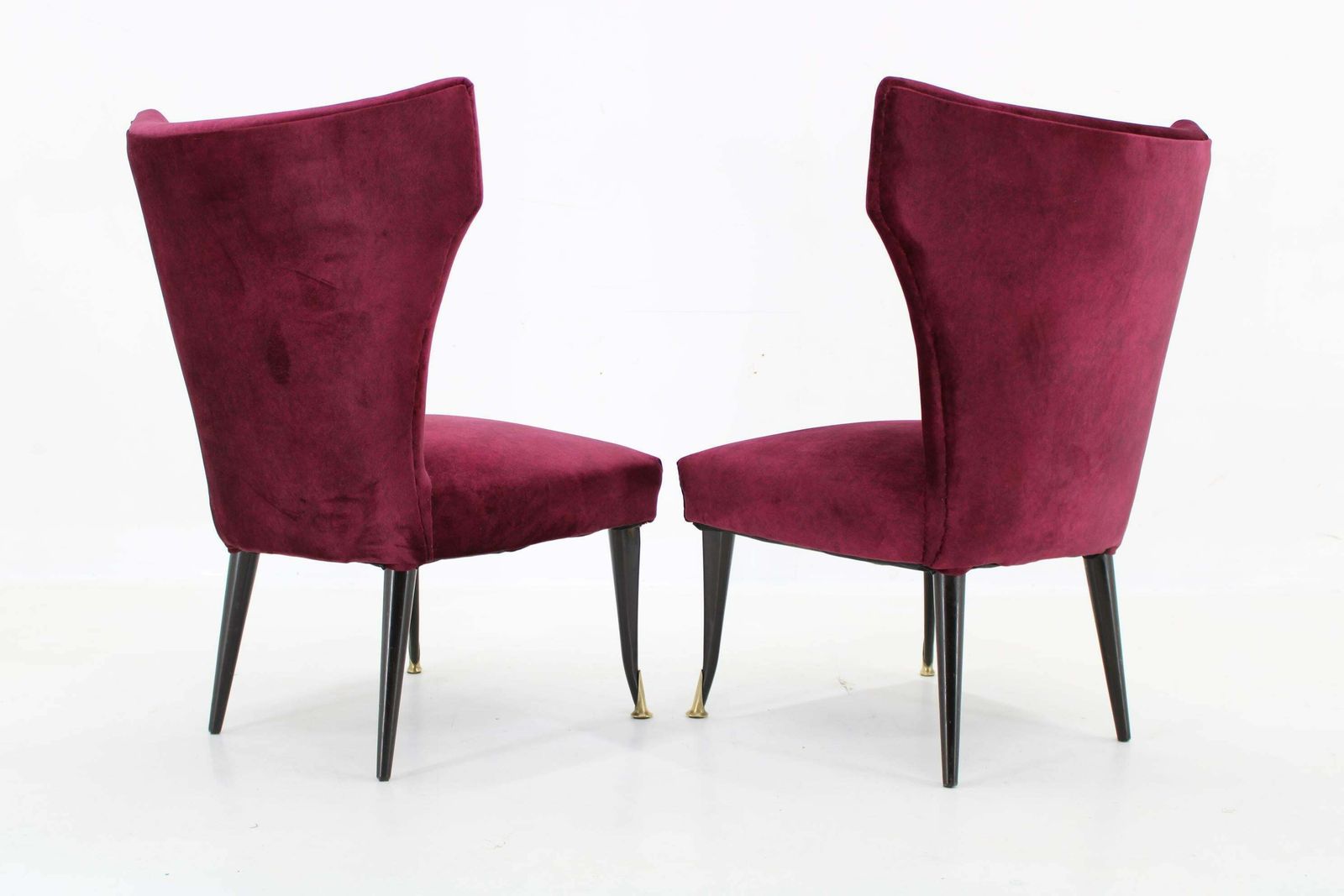 1950s Pair Of Italian Chairs, Restored photo vintage