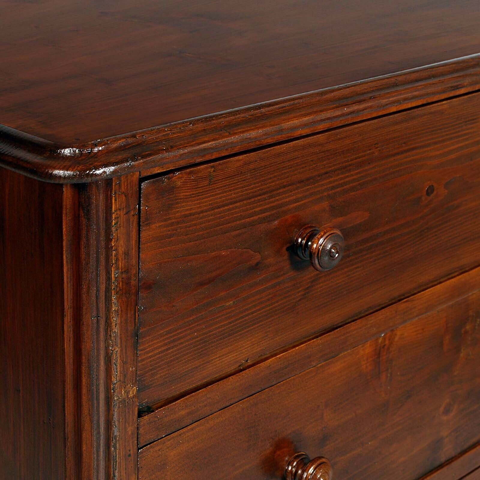18th Century Original Venetian Country Dresser In Larch, Restored Wax Polished photo Furniture