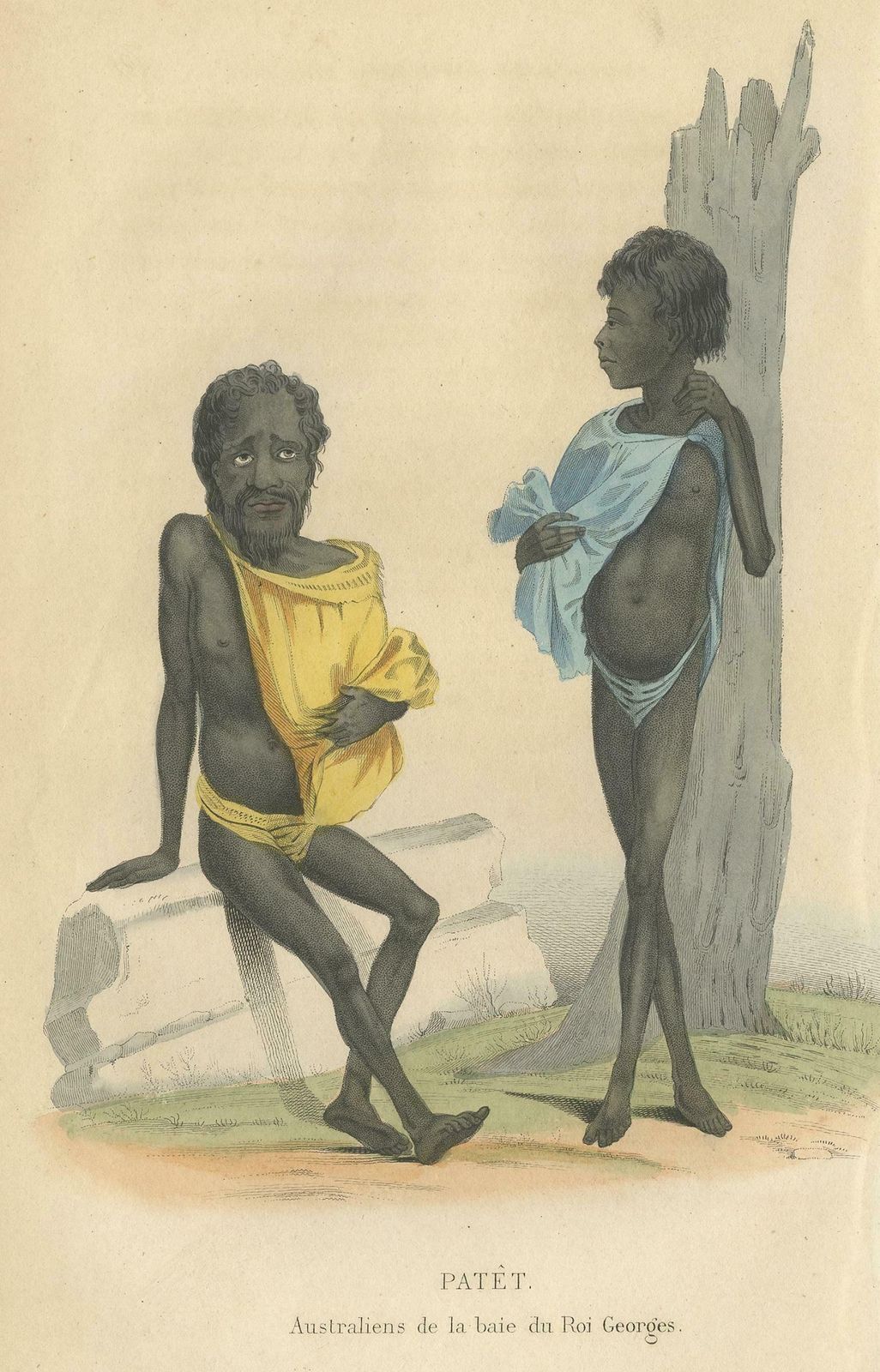 Antique Print Of Natives Of The King George Islands By Prichard '1843' photo Art