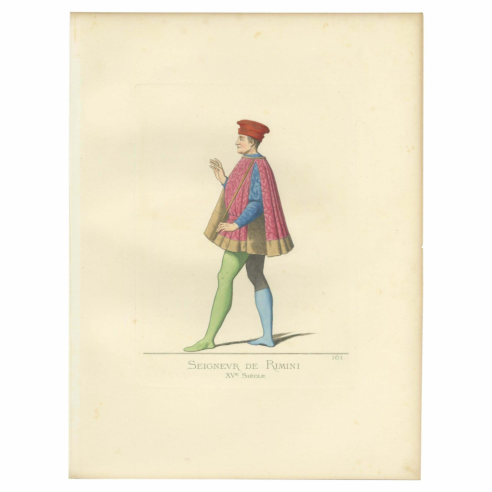 Antique Print Of The Prince Of Rimini, By Bonnard, 1860 photo Art