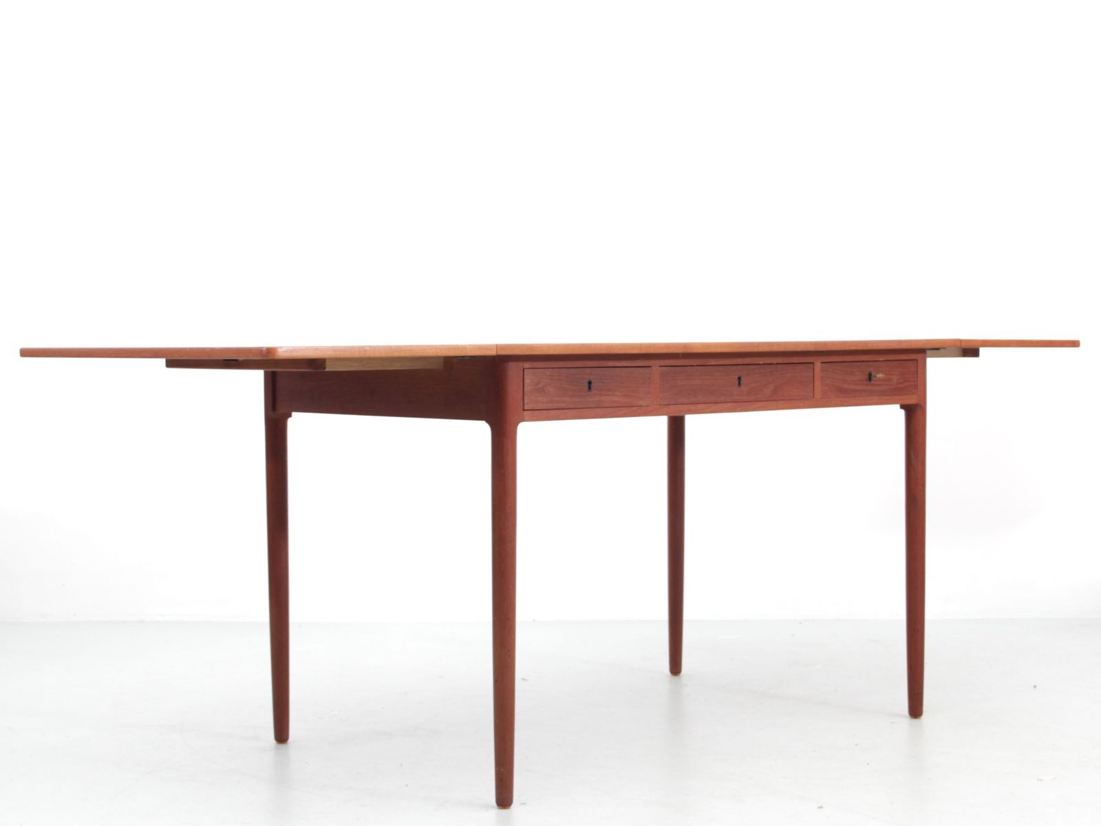 Mid Modern Danish Standing Desk In Teak Hans Wegner Style photo vinterior